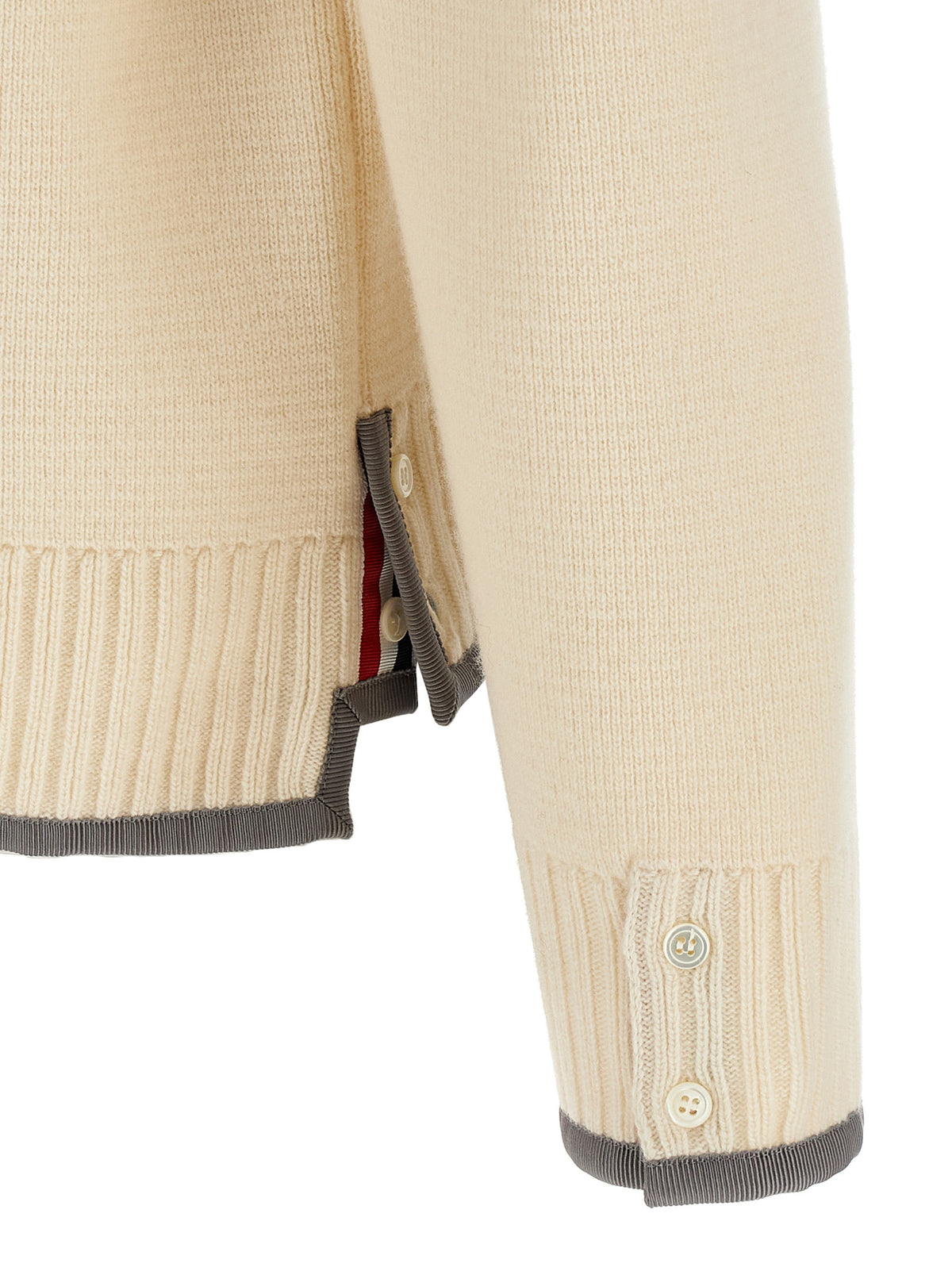 Thom Thom Browne '4 Bar'ウールカーディガン - Image 5