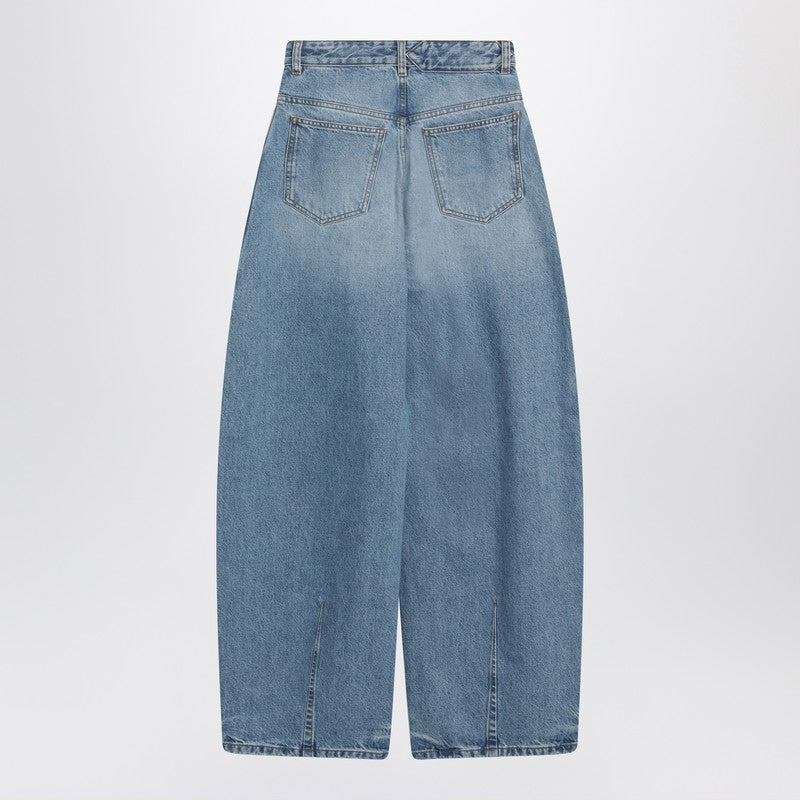 Jacquemus Jacquemus Blue Ovalo Jeans With Curved Cut - Image 5