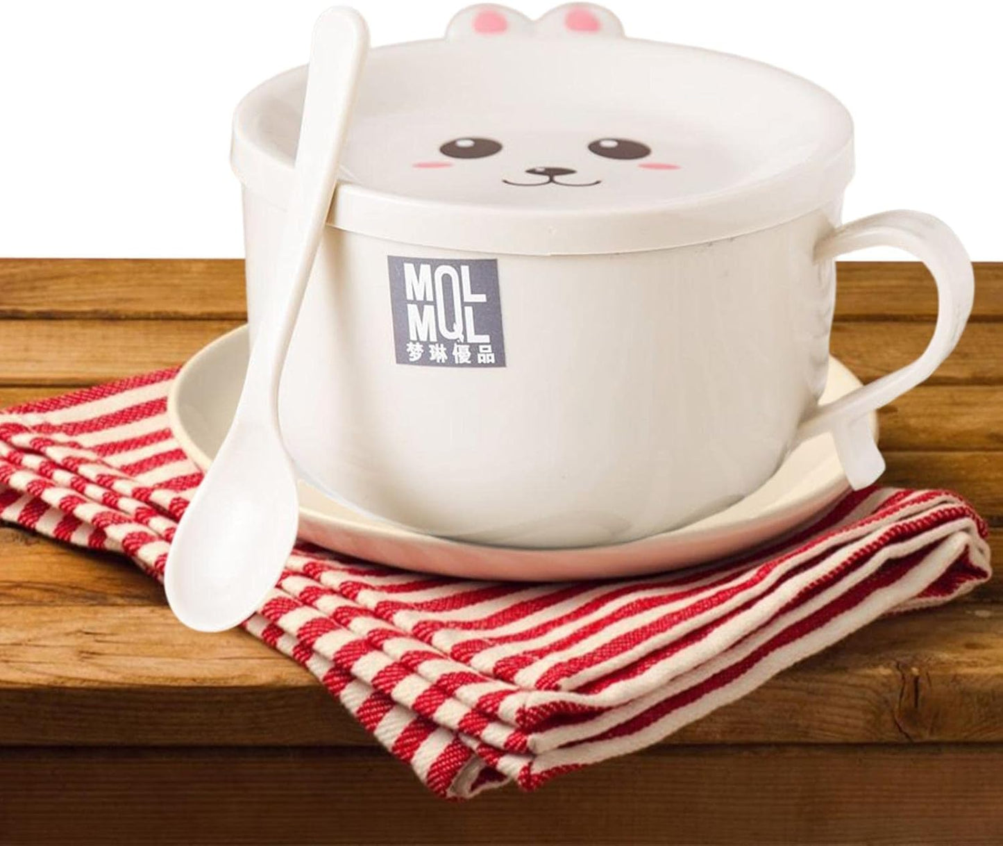 Ramen bowl with lid, cute cat instant ramen bowl, ramen bowl with chopsticks and spoon, ramen rice cooker soup bowl, salad bowl, cereal bowl, pasta bowl, dessert bowl with handle, udon, soba,