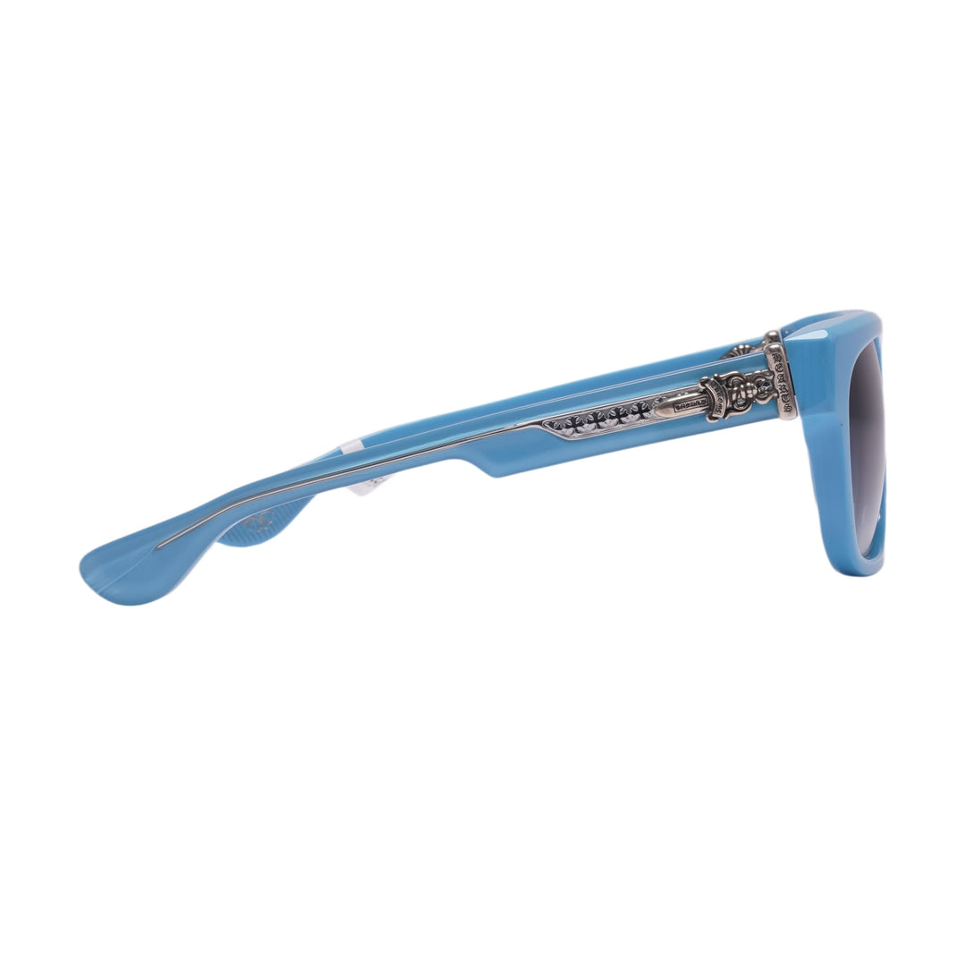 CHROME HEARTS 'BLUE/SILVER' BOX OFFICER SUNGLASSES