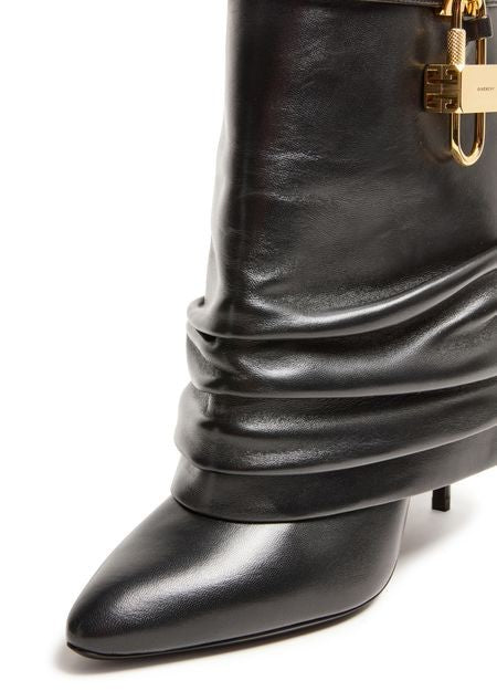 GIVENCHY Shark Lock Stiletto ankle boots in nappa leather - Image 5