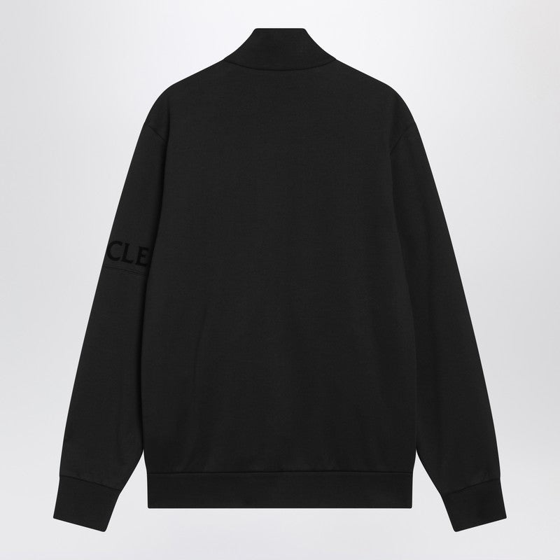Moncler モンクラーブラックコットンジップパーカー - Image 5