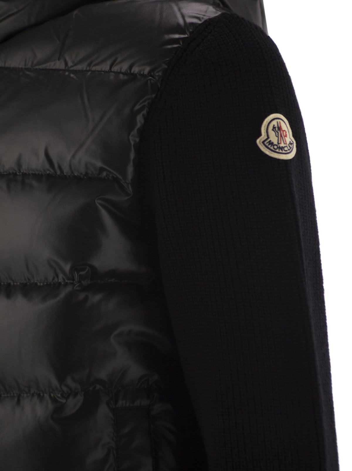 Moncler モンクレールウール裏地のフード付きジップアップスウェットシャツ - Image 5