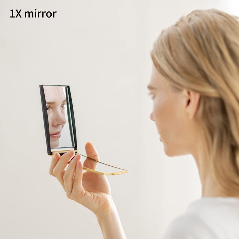HORIUCHI MIRROR Maki-e Mirror Fuji and Cherry Blossoms Napure Mirror Traditional Craft Keepsake