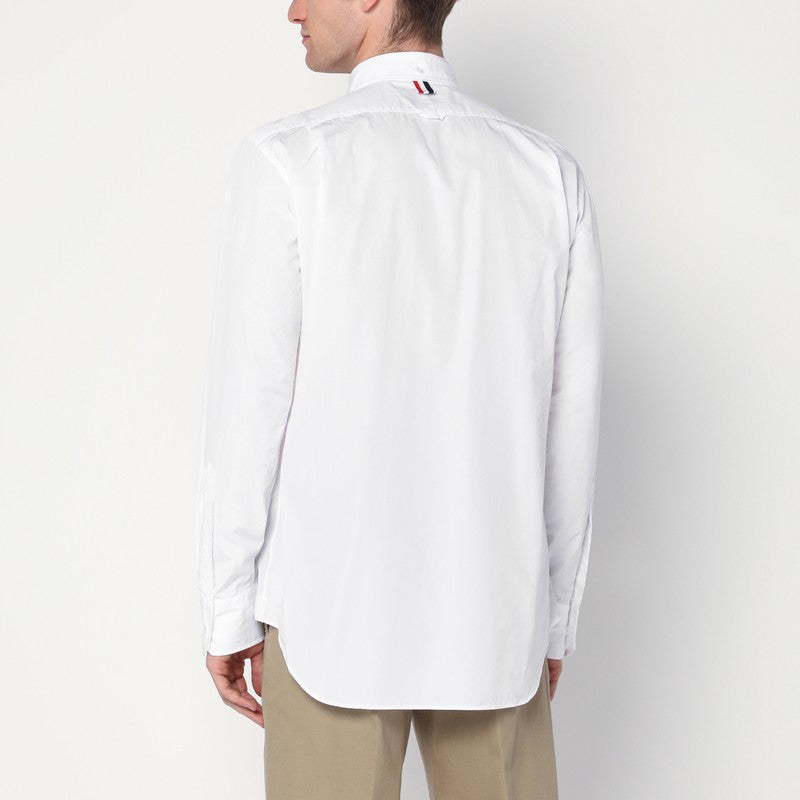 Thom Thom Browne White Button Down Cotton Shirt - Image 5