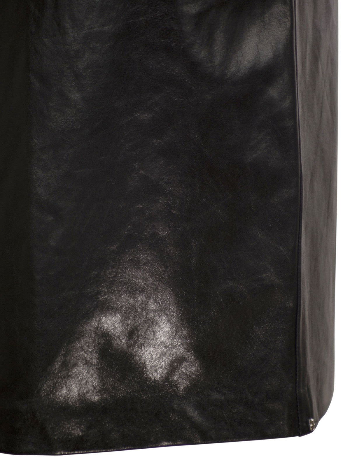 Sportmax Sportmax Afa Gonna Longuette In Pelle - Image 5