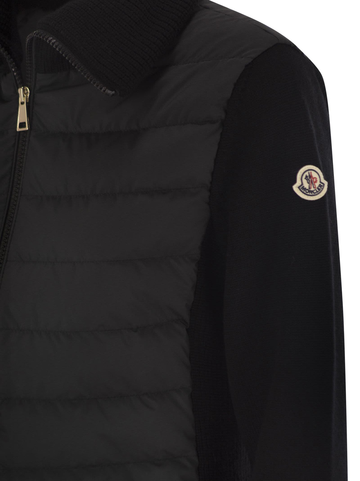 Moncler モンクラーはジップ付きのウールカーディガンをパッドします - Image 5