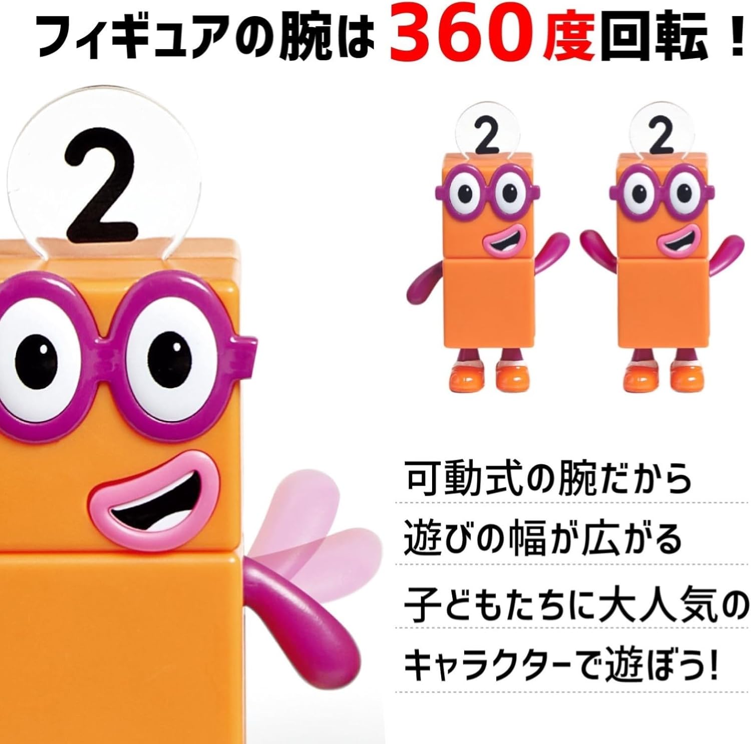 Numberblocks Friends One to Five Number Blocks Character Figure, Pack of 5, Authentic 95356