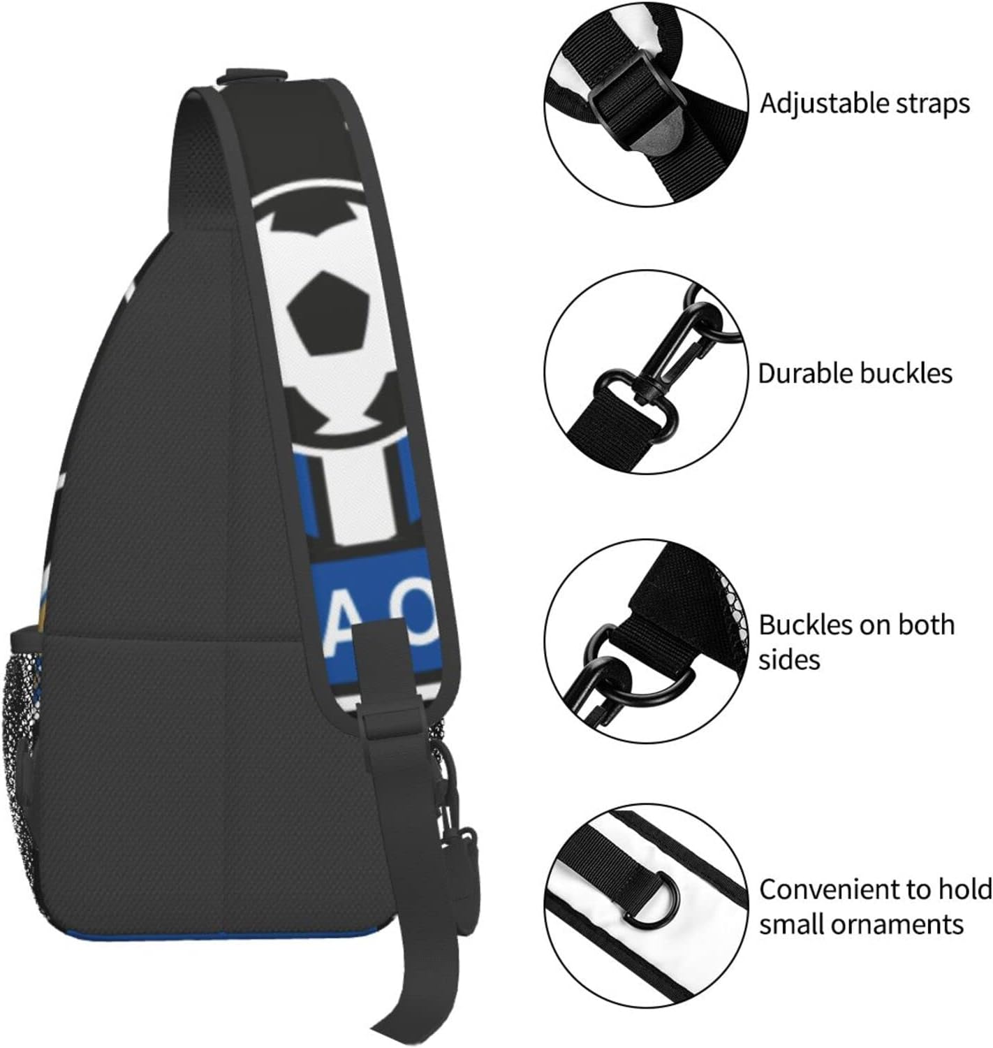 Gamba Osaka Shoulder Bag, Large Capacity, Shoulder Bag, Crossbody Bag, Mountain Climbing, Outings, School, Events, Anime, Moe Goods, Multifunctional, Lightweight, Unisex, Gift, Sports, School Bag,