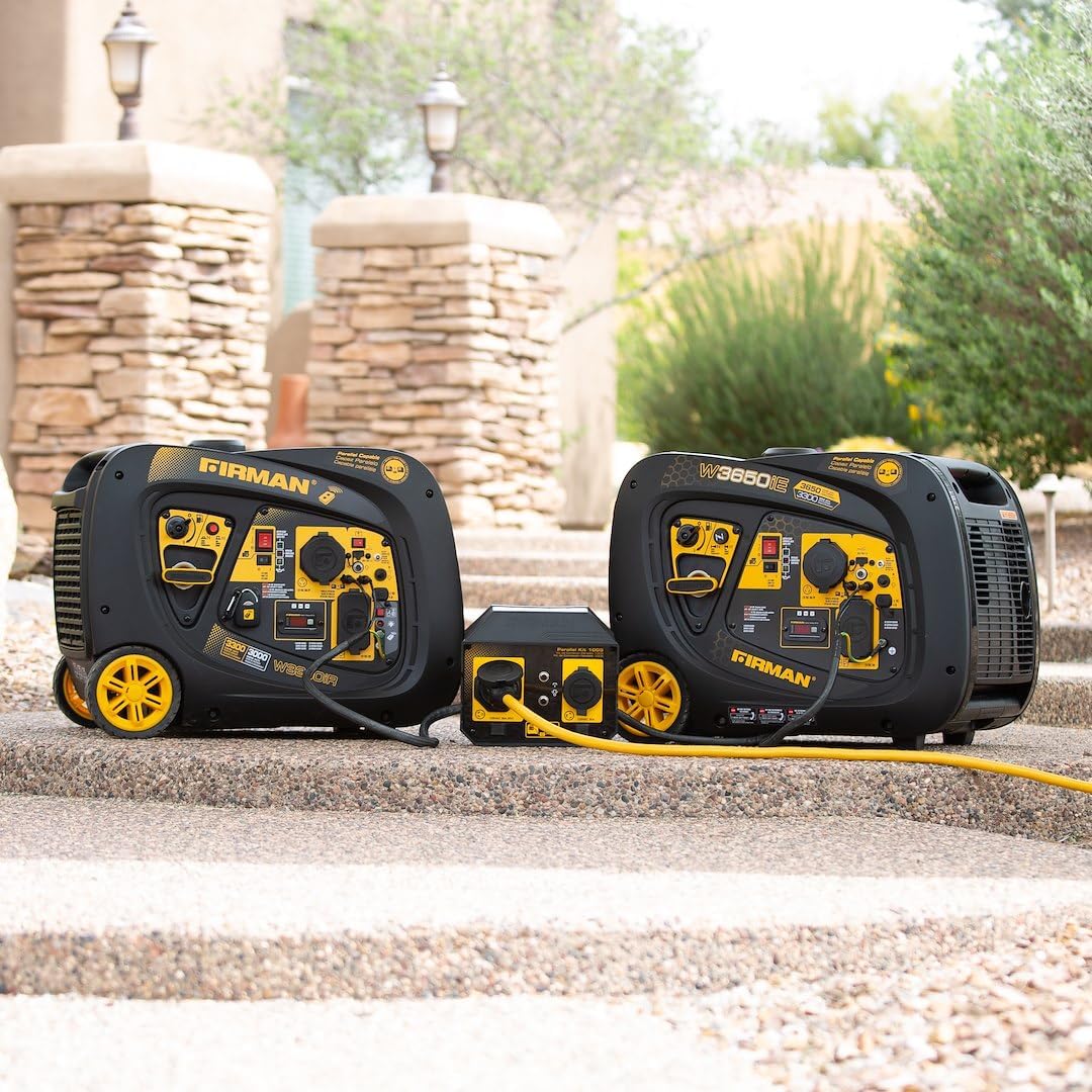 Firman W03382 Inverter 3650/3300W Electric Start Gasoline Powered Parallel Ready Portable Generator