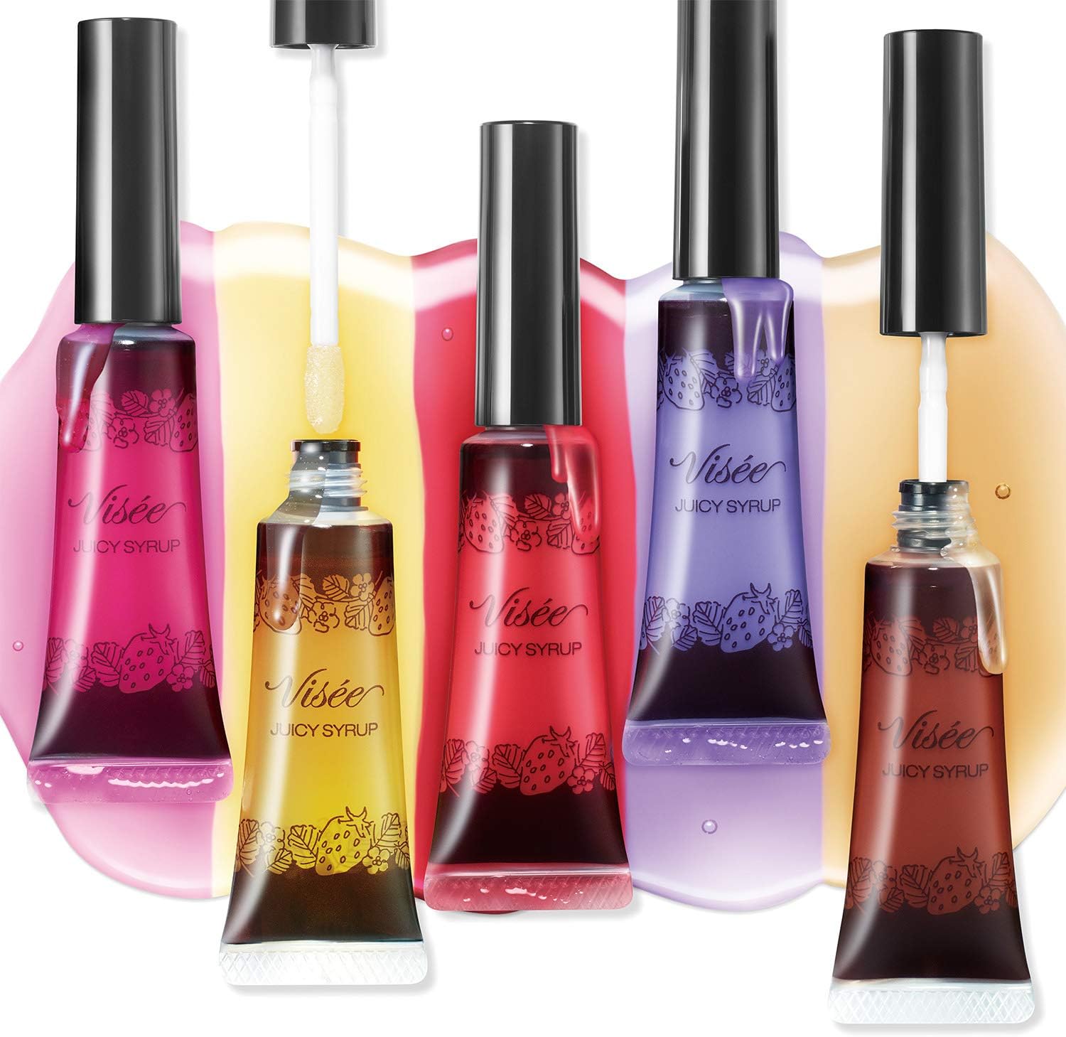 Visee RD401 Juicy Syrup Lipstick Dark Cherry 0.3 oz (9.5 g)