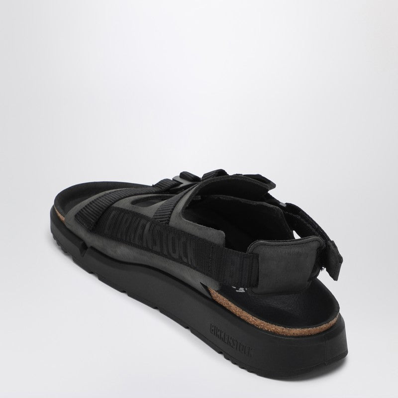 Birkenstock 自然な革と組織のビルケンシュトックブラックシンジュクサンダル - Image 5