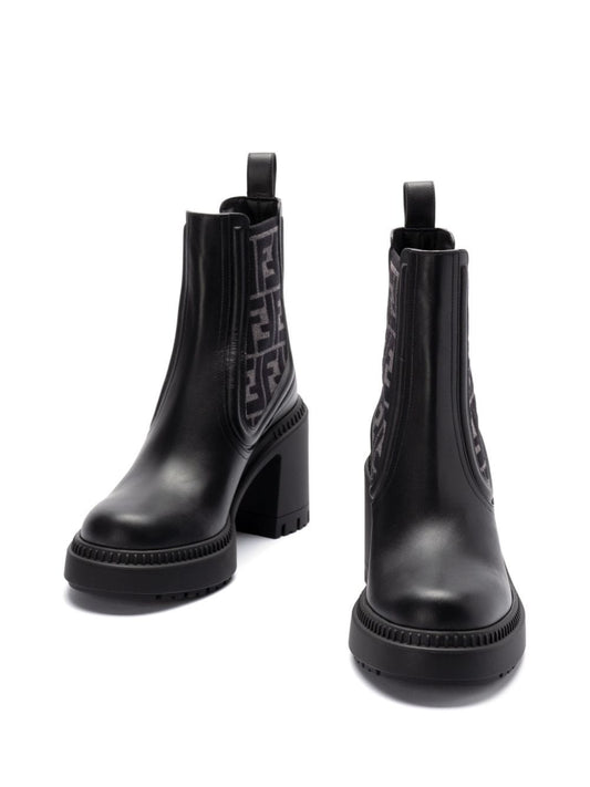 Fendi フェンディドミノレザーブーツ - Image 5