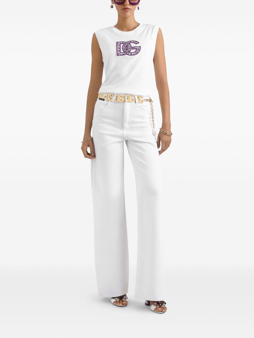 Dolce  Gabbana ドルチェ＆ガッバーナロゴコットンTシャツ - Image 5