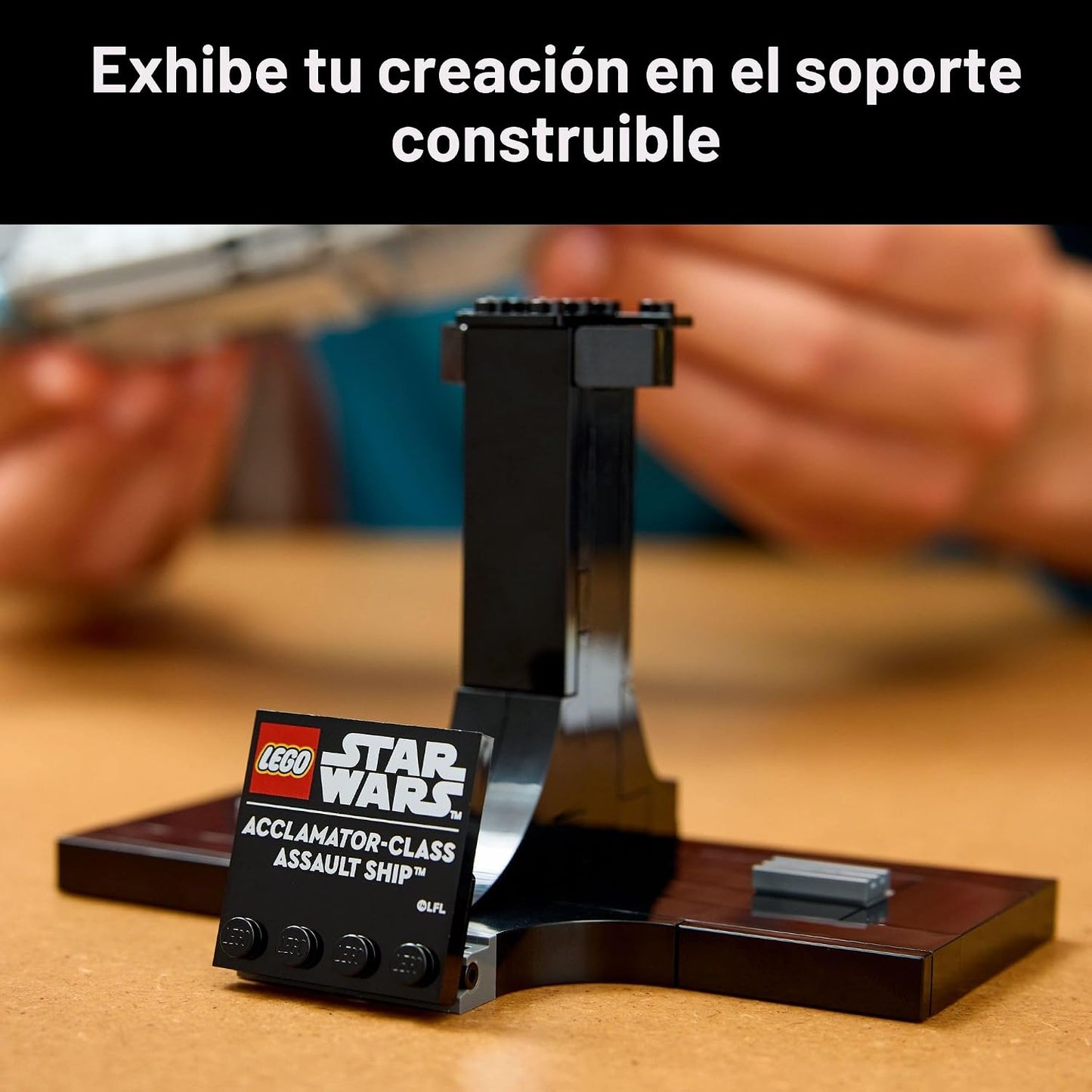 LEGO Star Wars Juego de construcción de nave de asalto clase Acclamator para adultos - Set de coleccionables de Star Wars con soporte de exhibición - Kit de construcción con 450 piezas - 75404