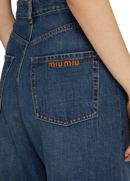 MIU MIU デニム製 ワイドジーンズ - Image 5
