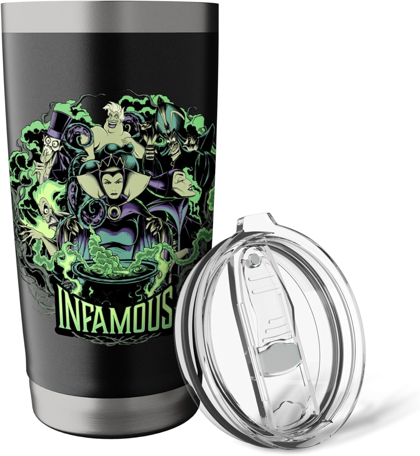 Disney Villains Infamous Evil Group - Vaso aislado de acero inoxidable