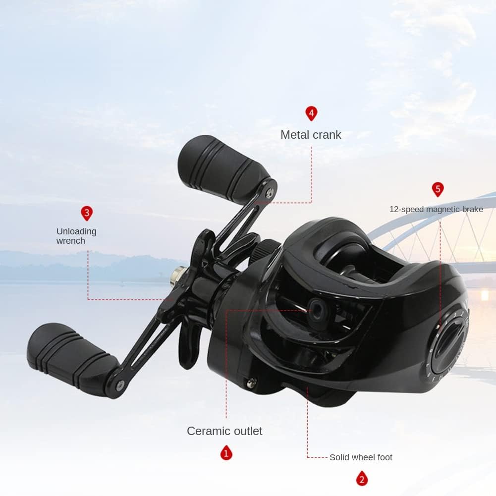 VENOAL Fishing Bait Reel 18+1 Shaft Metal Line Cup Siege Wheel Right Hand