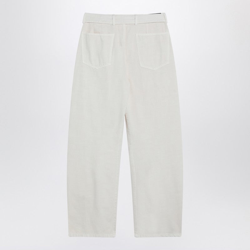Lemaire ベルト付きのレメールクリームズボン - Image 5