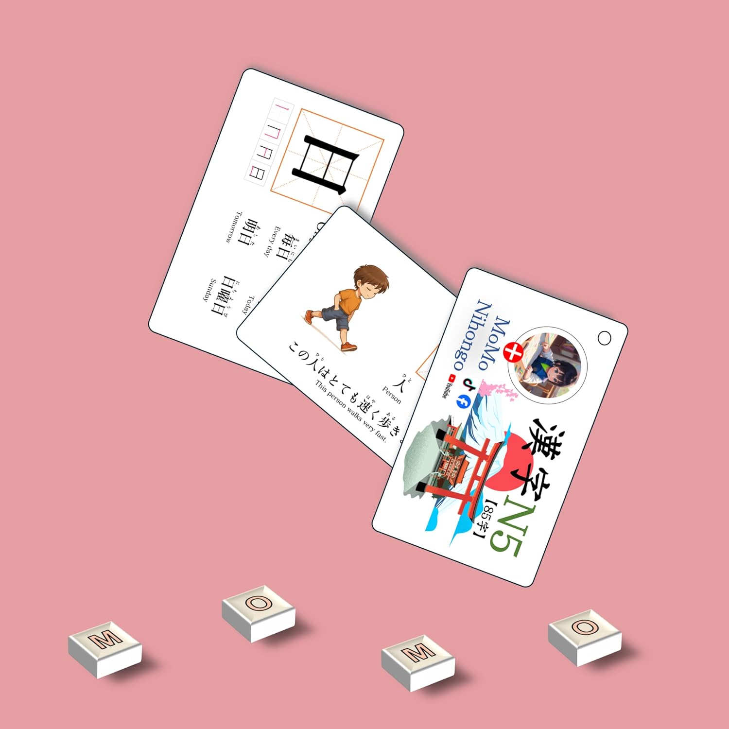 N5 - JLPT N5 Kanji Flashcards Japanese Language Proficiency Test with English (日本語能力試験)