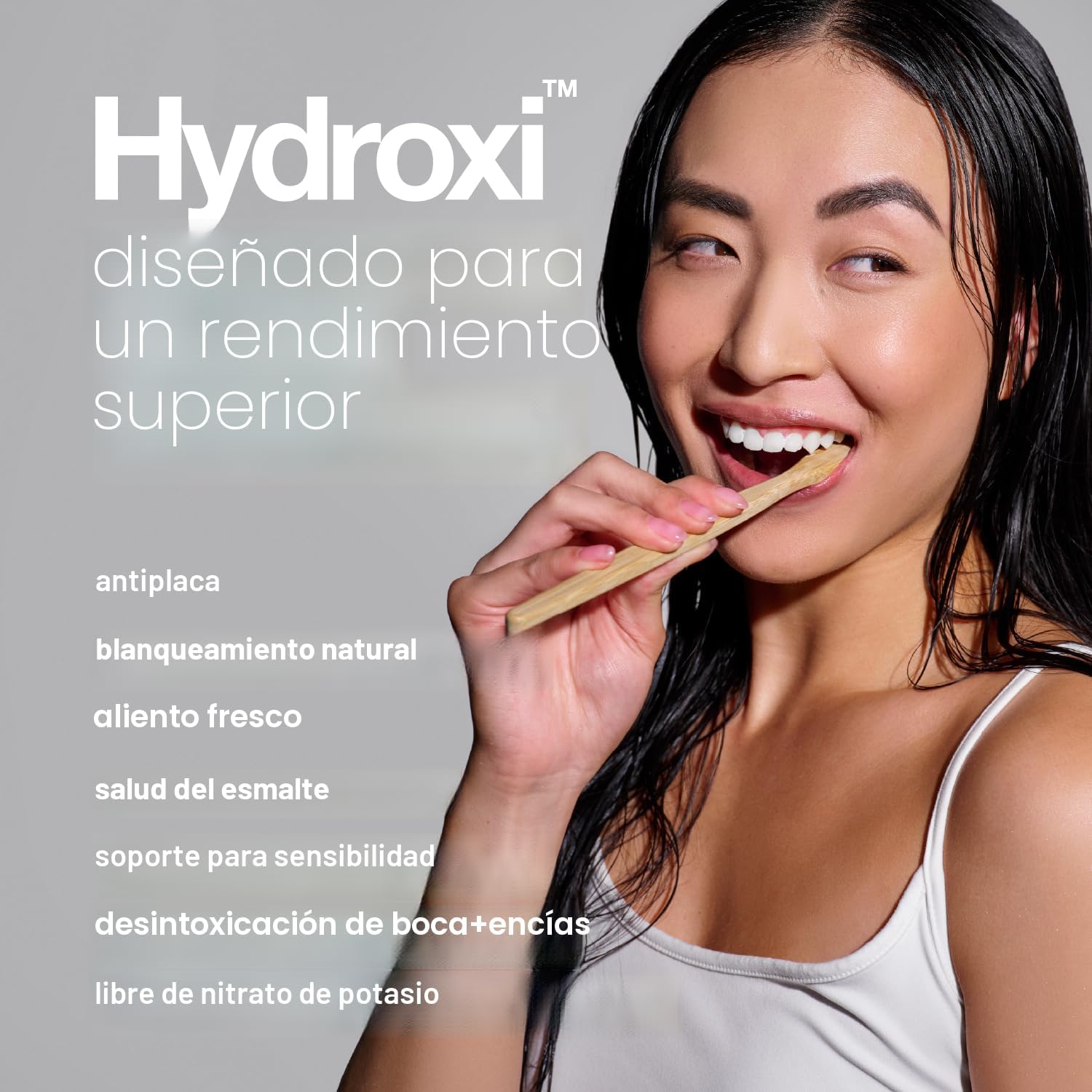 Davids Pasta de dientes sin flúor de hidroxi nano hidroxiapatita para remineralizar el esmalte y alivio de sensibilidad, blanqueamiento, antiplaca, sin SLS, menta natural, 4 onzas, fabricado en