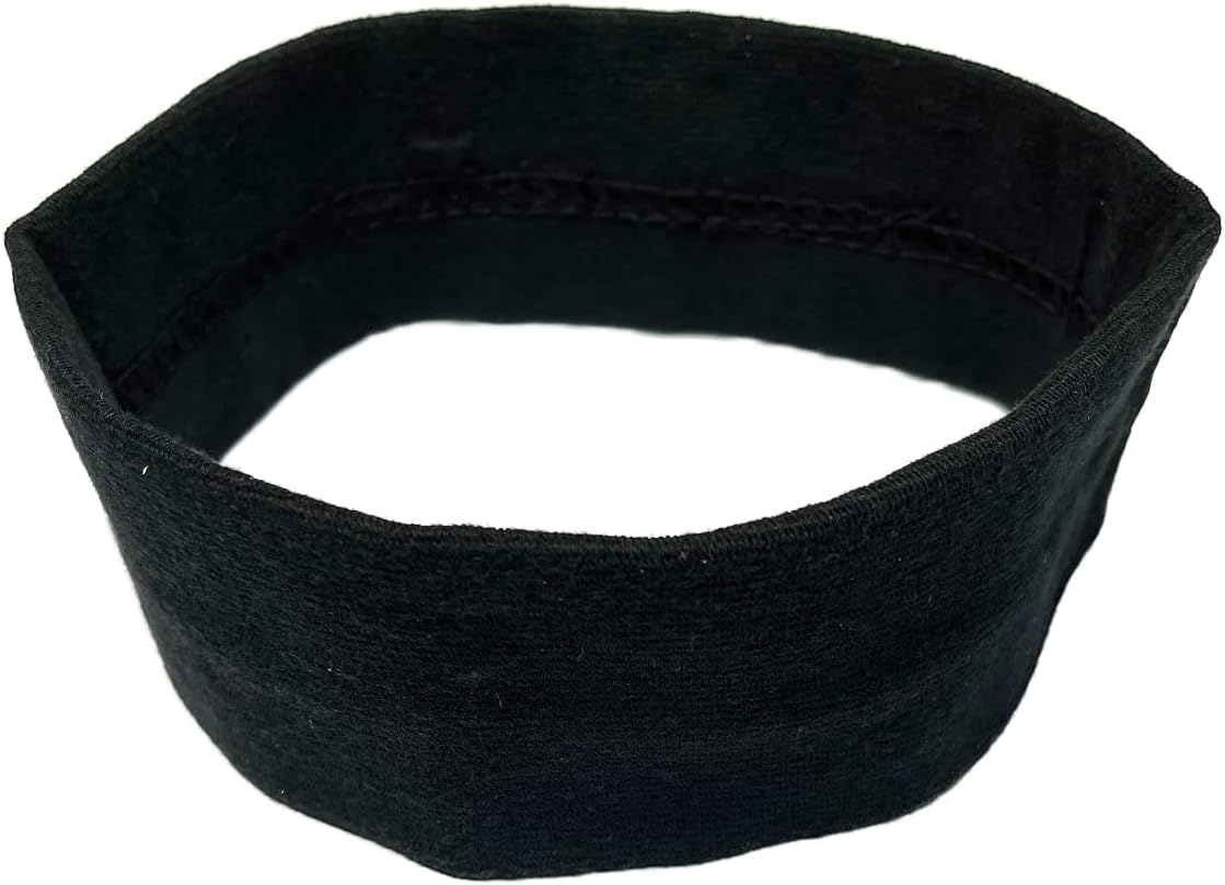 Turban, Made in Japan, Cotton Fabric, 2.0 inches (5 cm), Sold as a Set, Hair Band (Black 3)