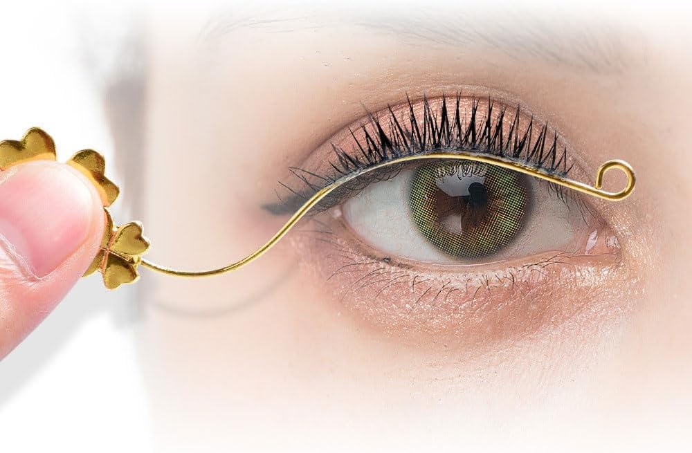 4pcs Flake Eyelash Display Stand Grafting Eyelash Fitting Device Eyelash Display Stand Eyelash Pattern Display Strip Magnetic Display Board Eyelash Shop Fitting Strip (2 Quatrefoil + 2*Rose)