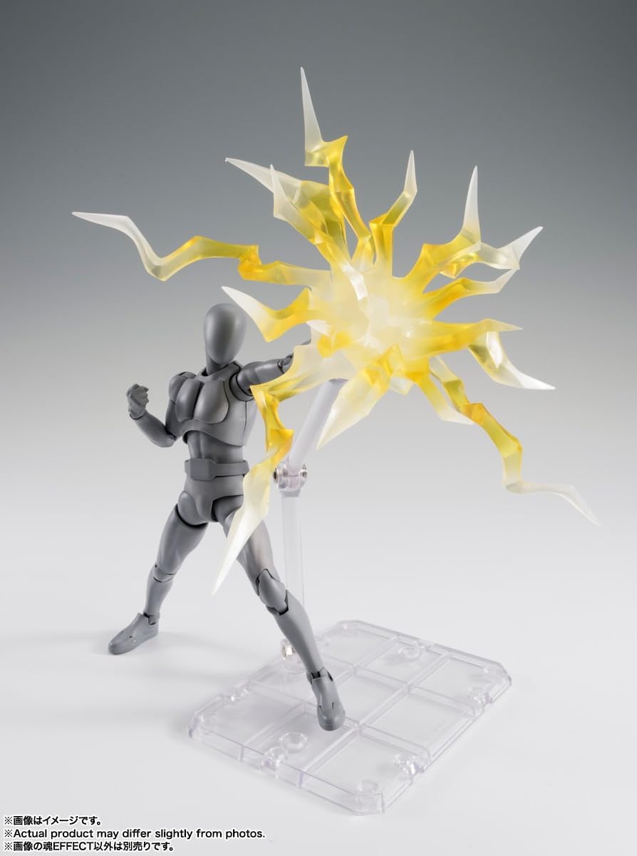 Tamashii EFFECT THUNDER Yellow Ver. for S.H. Figuarts, Non-scale, ABS & PVC, Pre-painted Complete Figure