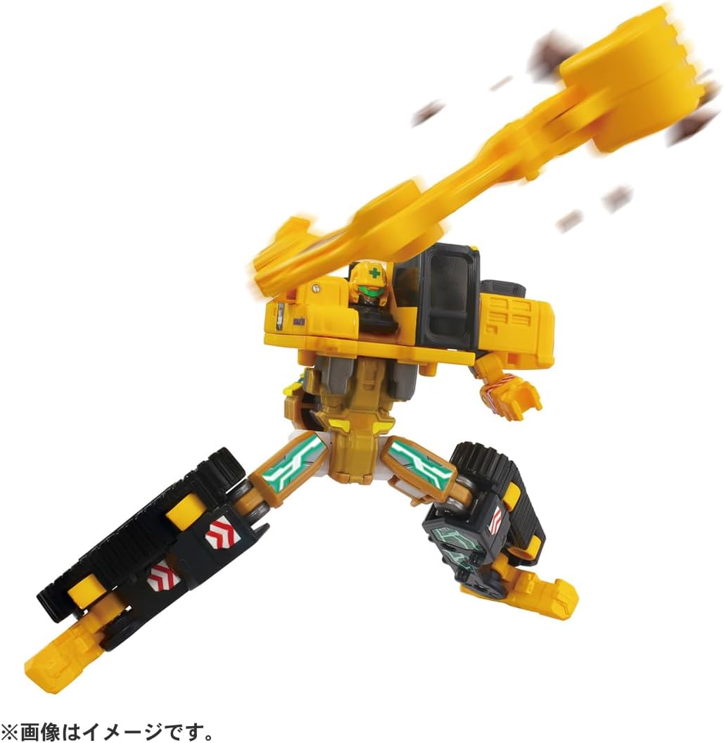 Takara Tomy (Takara Tomy) Tomica Jobreiver TJB06 Build Breaker Komatsu Hydraulic Excavator PC200 Mini Car Toy, Ages 3 and Up