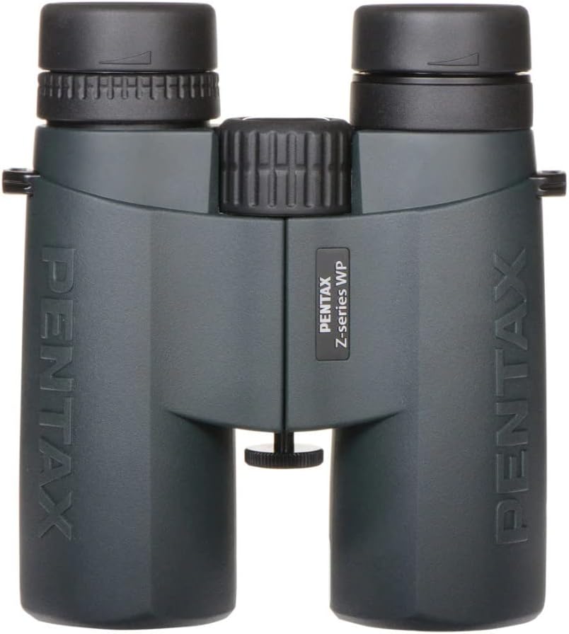 Pentax Z Series ZD 10x43mm Roof Prism WP Binoculars Harness and Lens Cleaning Pen Bundle (3 Items)