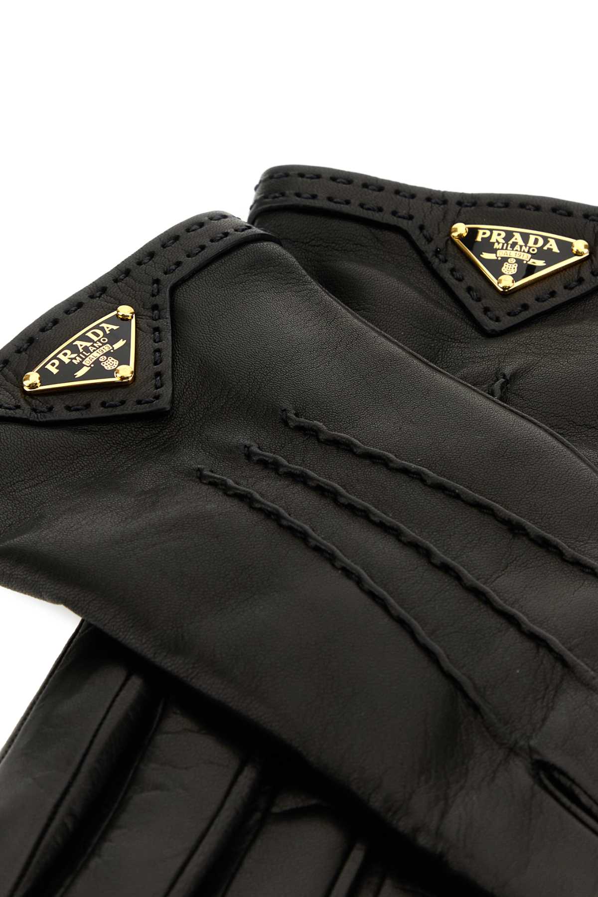 Prada プラダブラックナッパレザーグローブ - Image 5