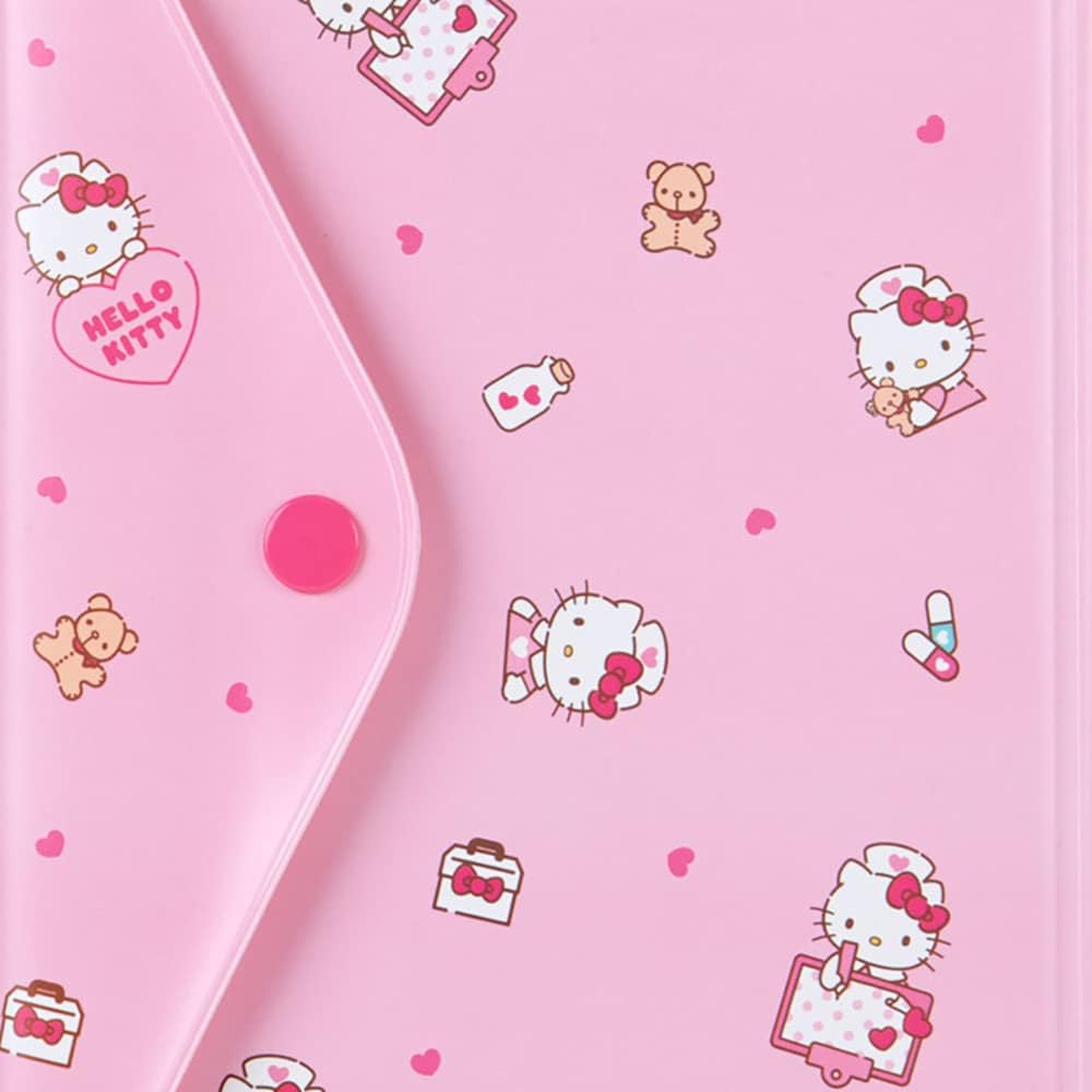 Sanrio 707988 PVC Hello Kitty Medicine Notebook & Examination Ticket Case with Zipper