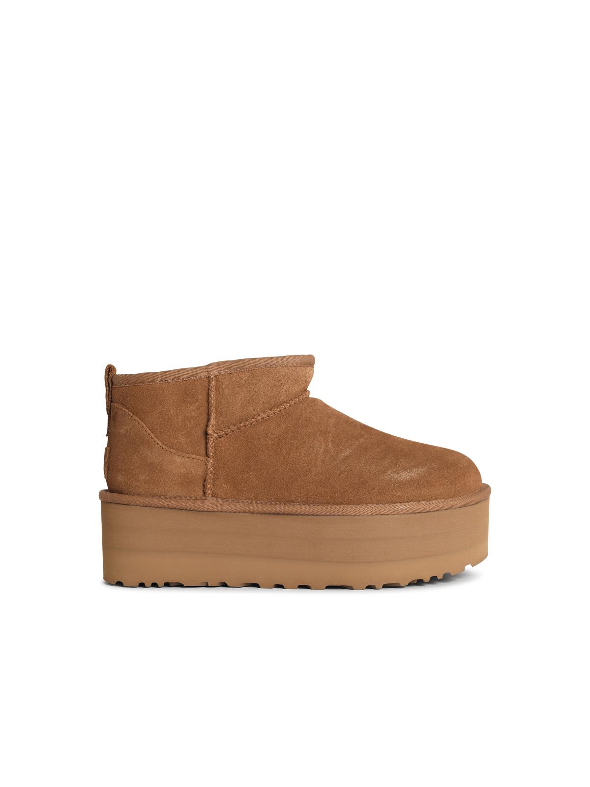Ugg Ugg 'Classic Ultra Mini Platform' Chestnut Suede Boots - Image 5