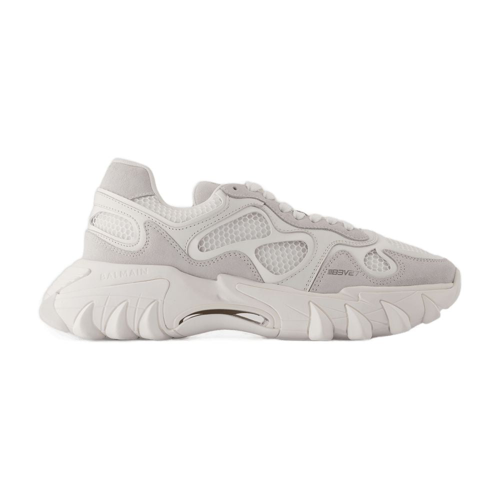 Balmain Bイーストスニーカーバルメインレザーホワイト - Image 5