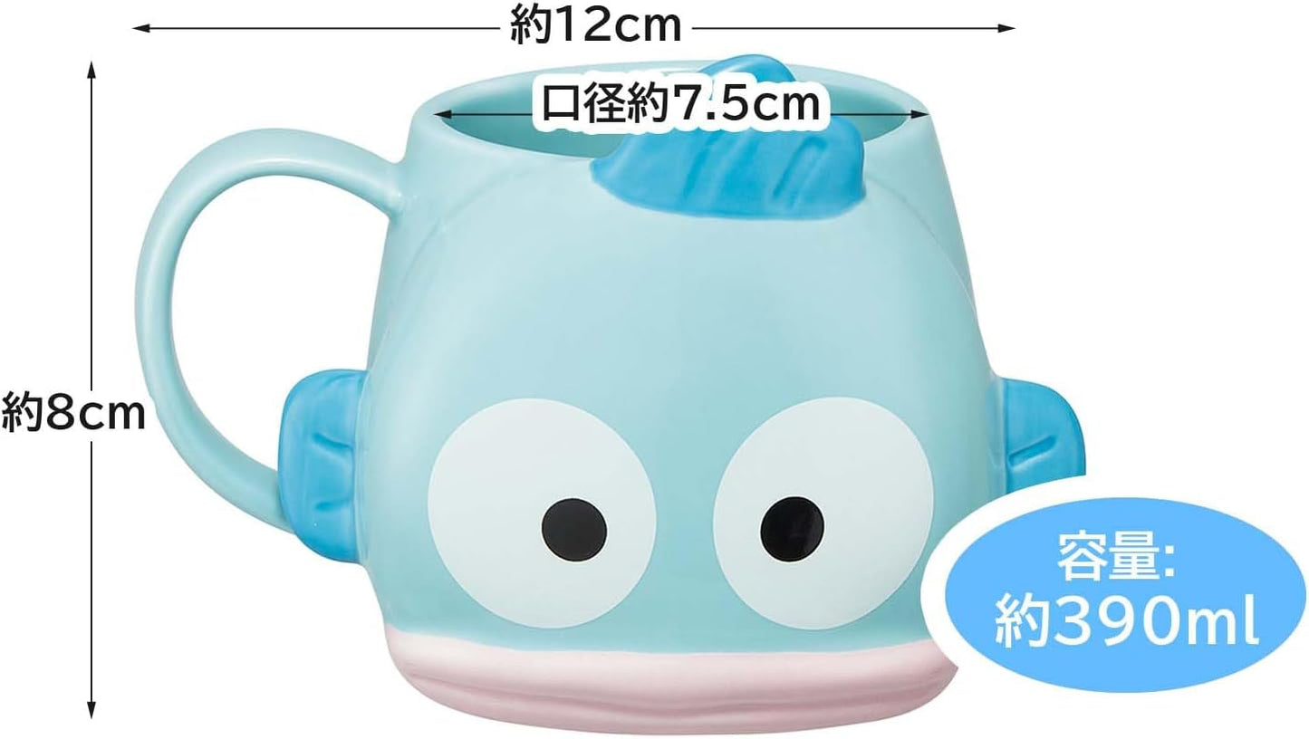 Skater CHMGD4-A Sanrio Ceramic Mug, 13.8 fl oz (390 ml), Die Cut