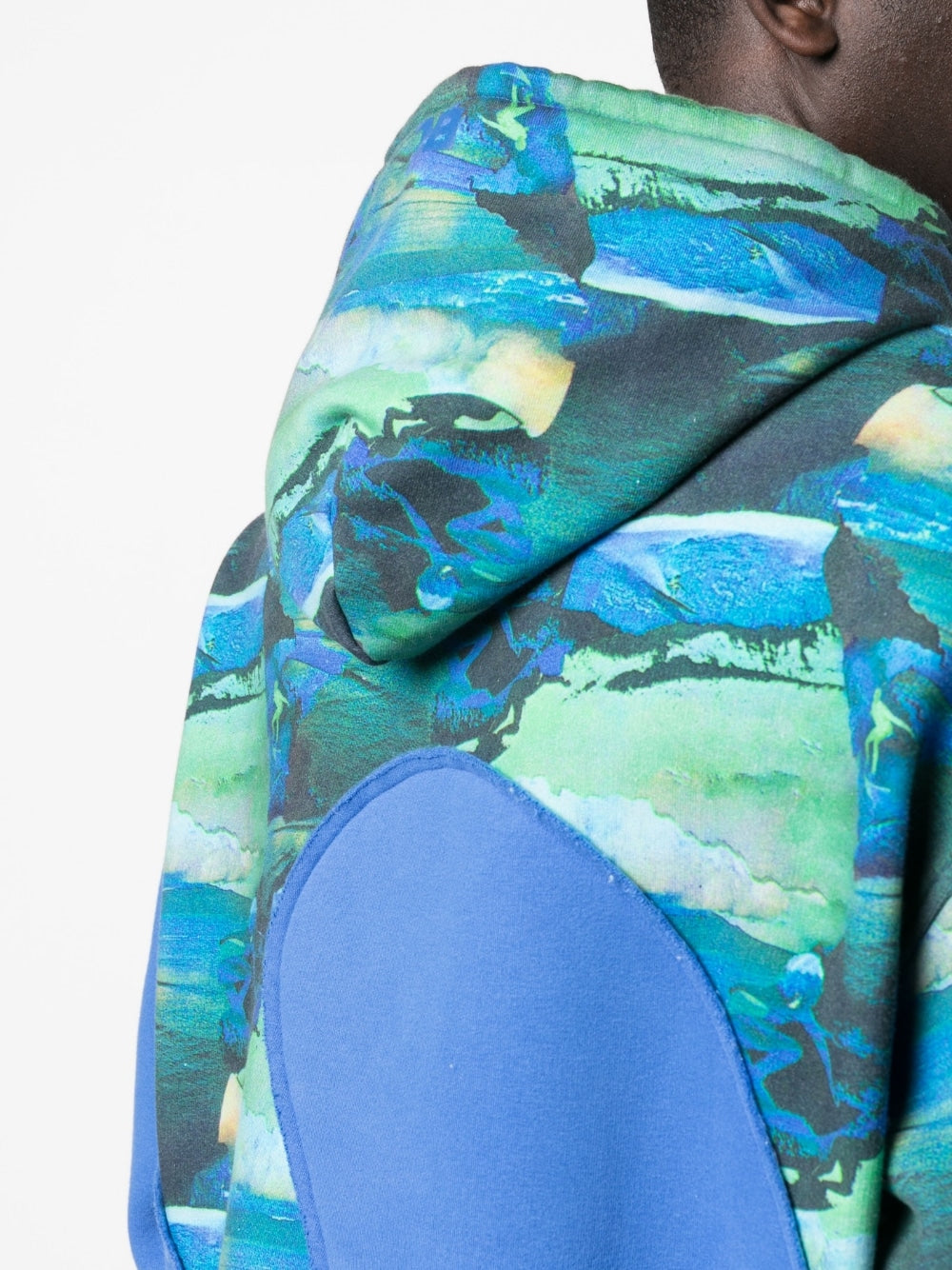 Erl ERLユニセックス印刷された渦巻きフリースパーカーニット - Image 5