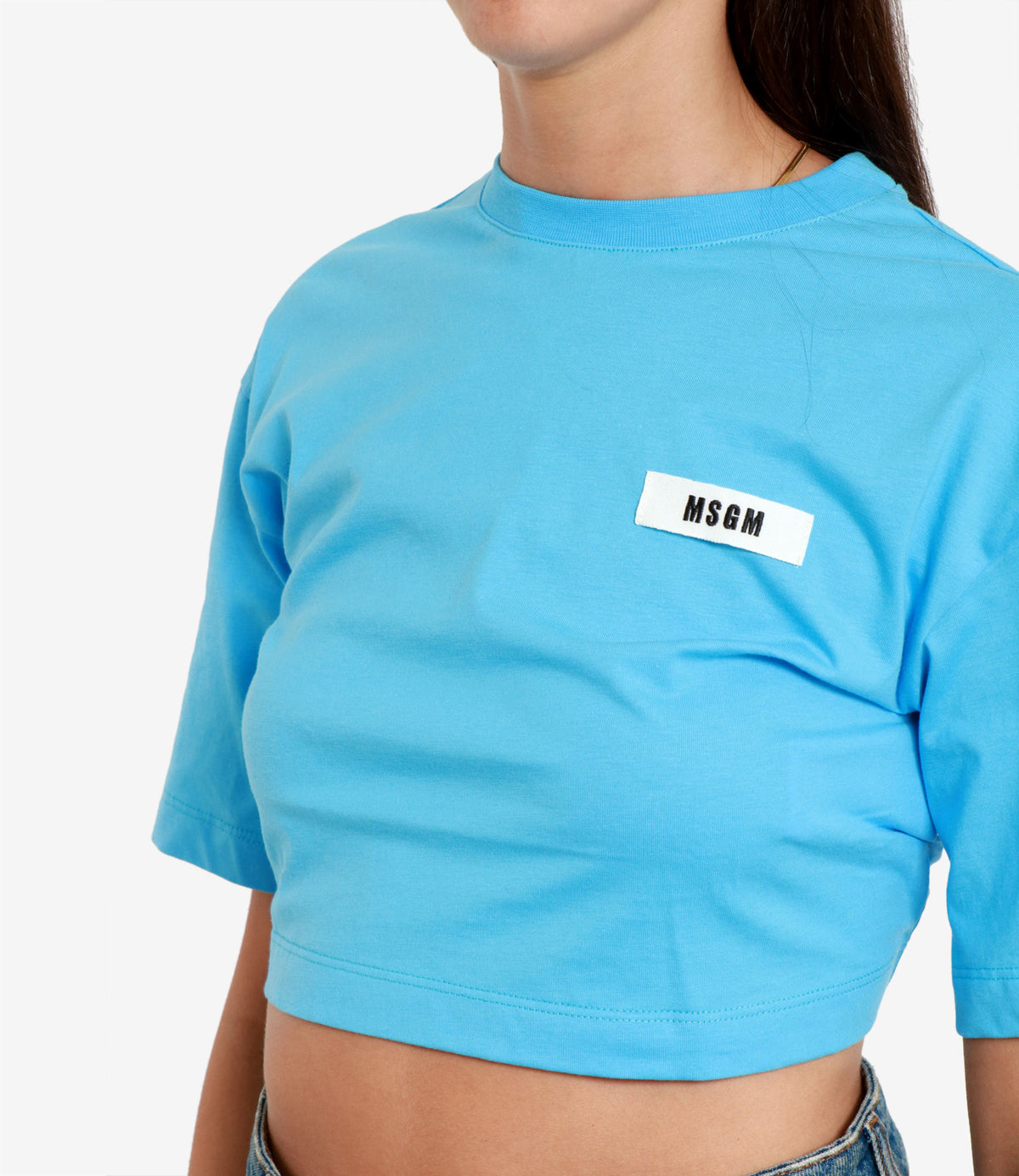 Msgm MSGM Tシャツとポロスクリアブルー - Image 5