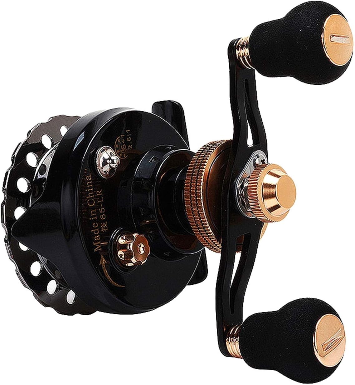 heizi Fishing Reel, Chinu, Black Fish, Raft Fishing, Wakasagi Fishing, Chaset Fishing, Ice Fishing, Drop in Clutch, Drag Function, Black Alloy