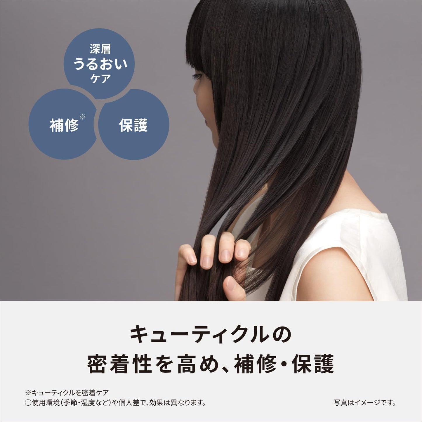 Panasonic EH-HN50-A Straight Hair Iron, High Penetration Nano & Minerals, Smooth Silky Plate, Deep Navy