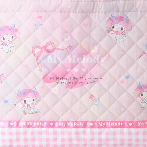 Sanrio Quilted Lesson Bag for Kids, Handbag, Okeko Bag with Loop, Name Space