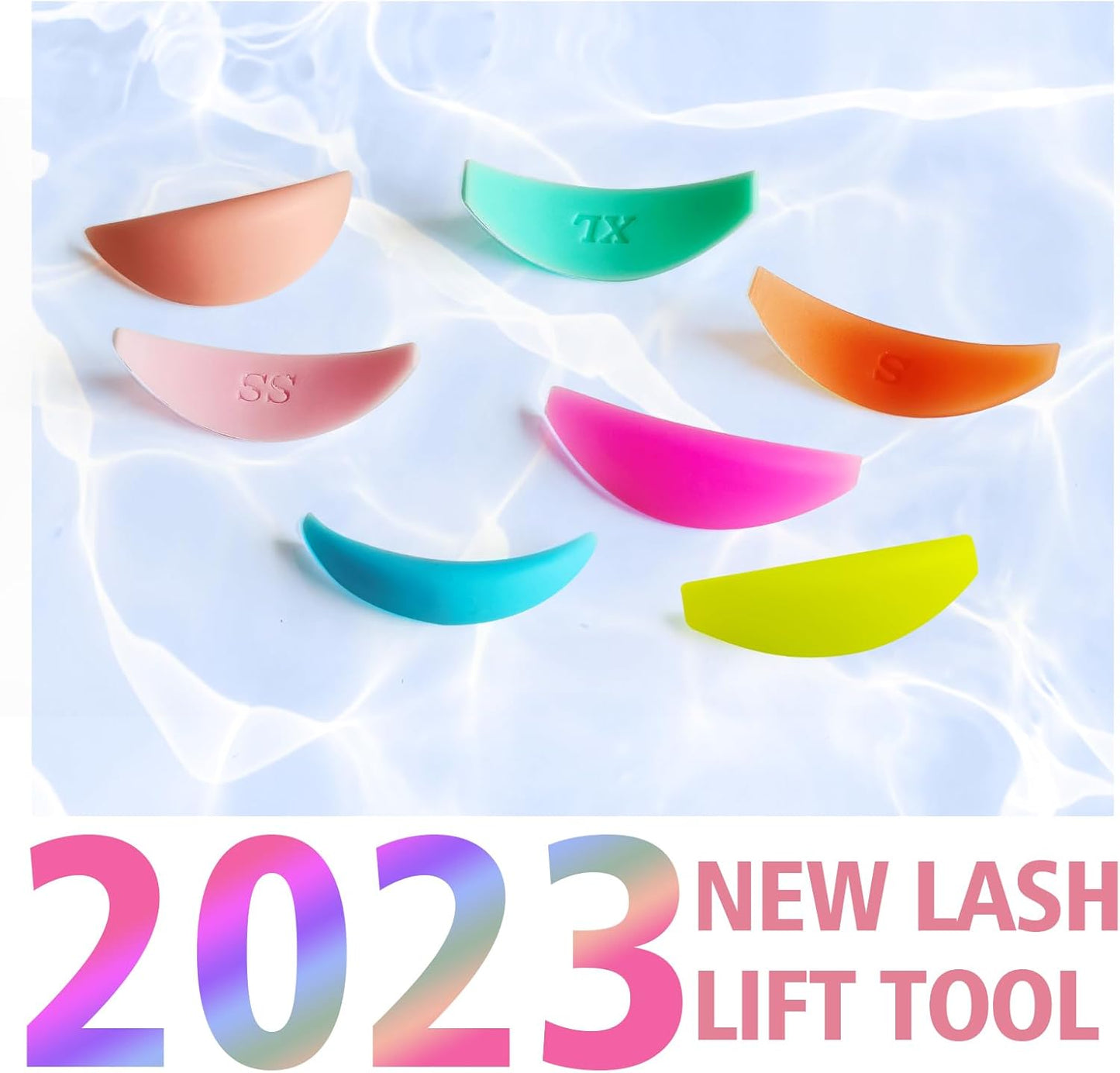 Libeauty 14 Pcs Eyelash Rising Pads Reusable Eyelash Lifting Rod Professional Silicone Lash Perma Rod for All Eye Shapes Lash Curler Shield