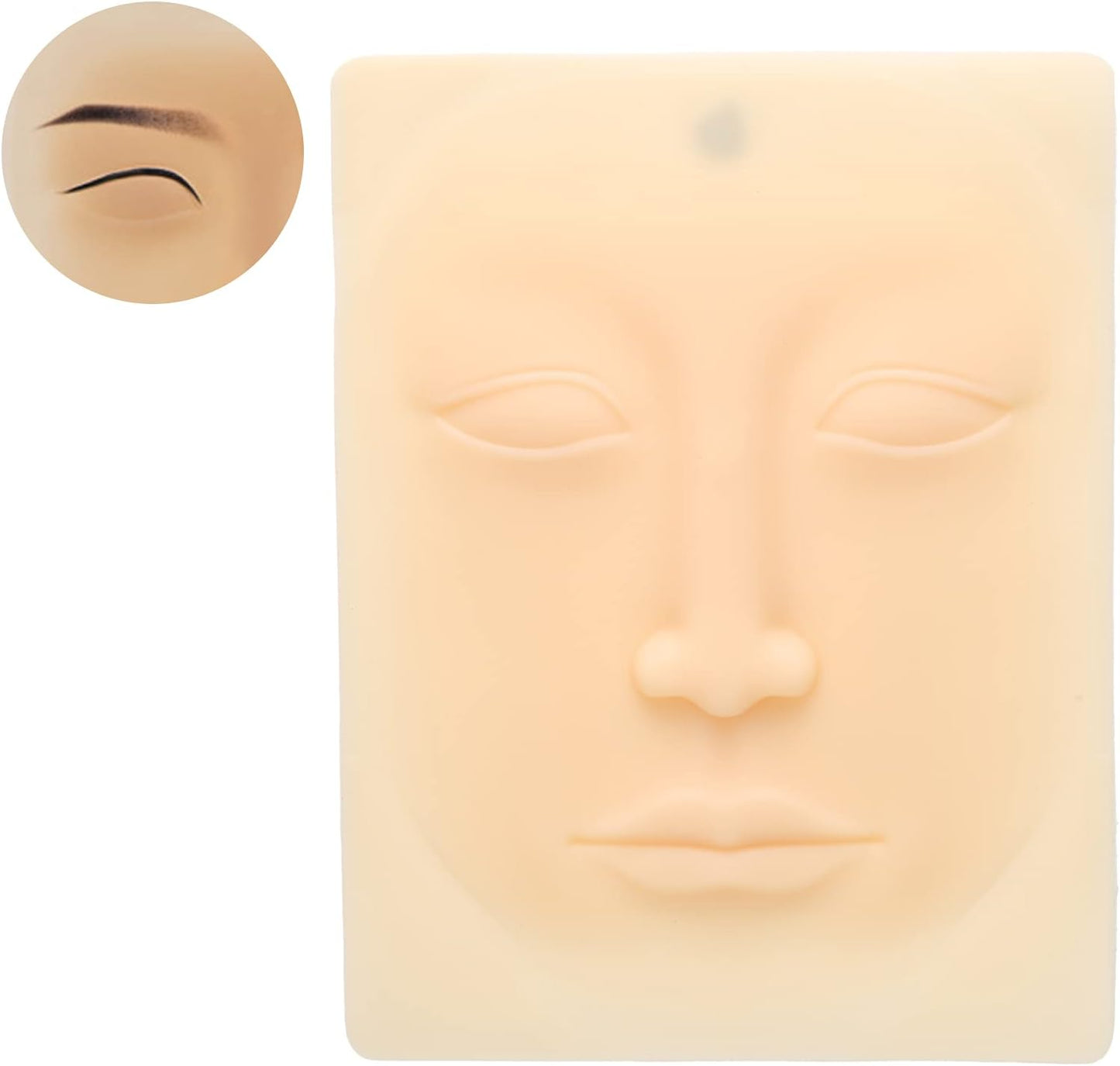 Permanent Makeup Practice Skin, Washable Reusable 4D Facial Tattoo Training Skin for Eyebrow Eyeliner Lip