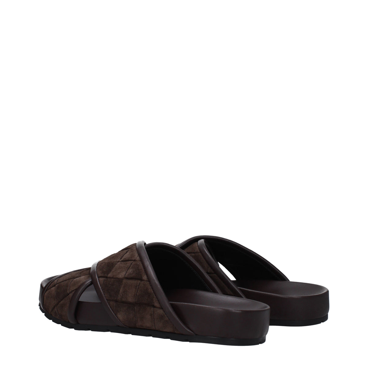 Bottega ボッテガベネタスリッパとひづめタリックマンスエードブラウン /ダークチョコレート - Image 5