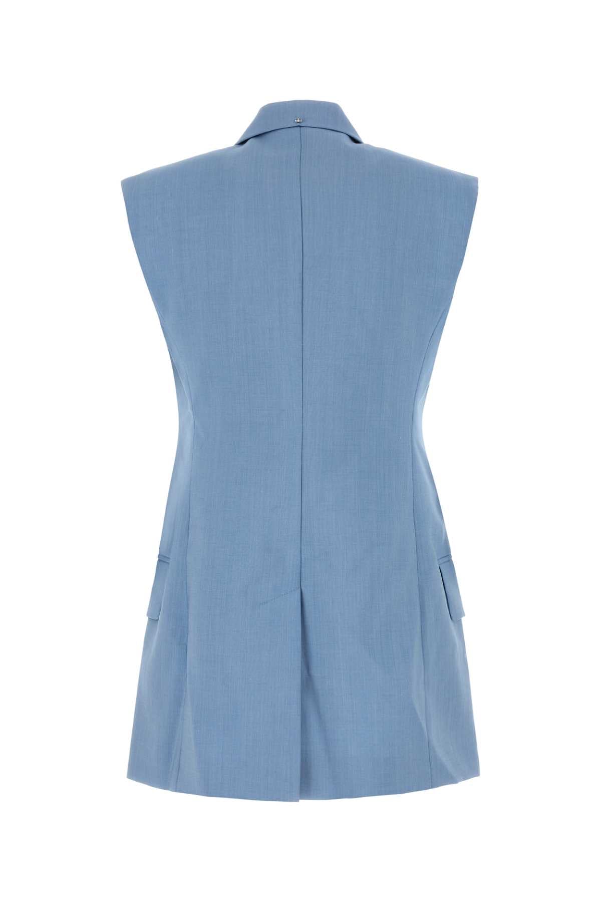 Sportmax SportMaxライトブルーウールブレンドILEXベスト - Image 5