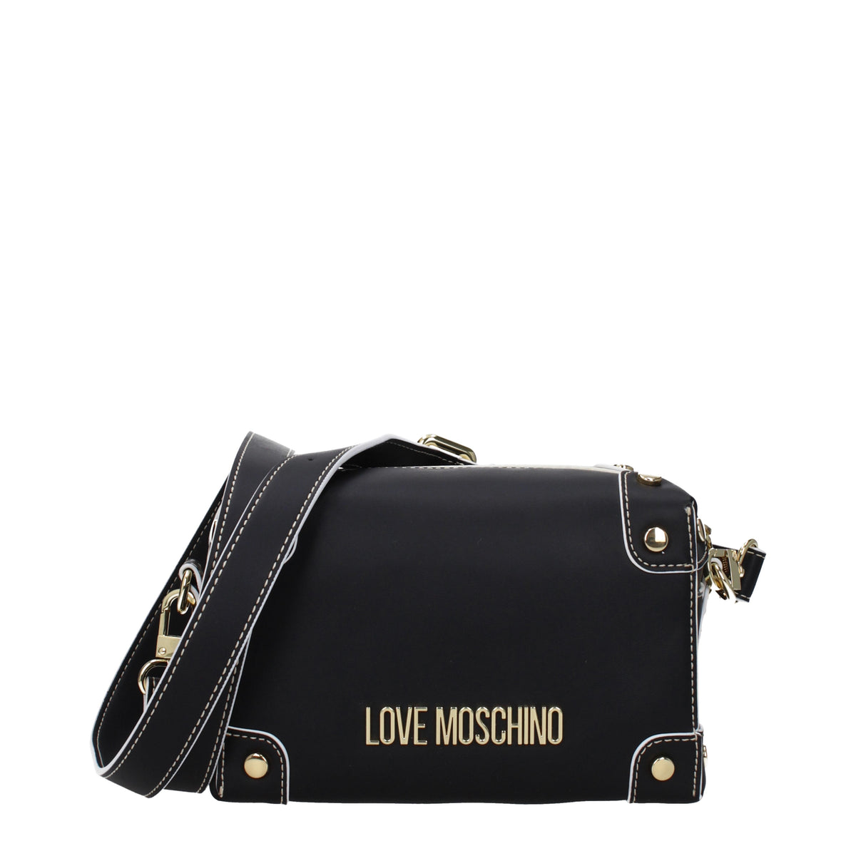 Moschino モスキーノのショルダーバッグが大好きな女性ポリウレタンブラック - Image 5