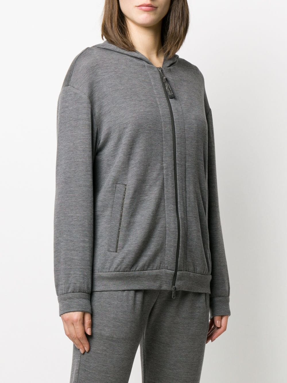Brunello Cucinelli Cotton And Silk Blend Phoodie - Image 5