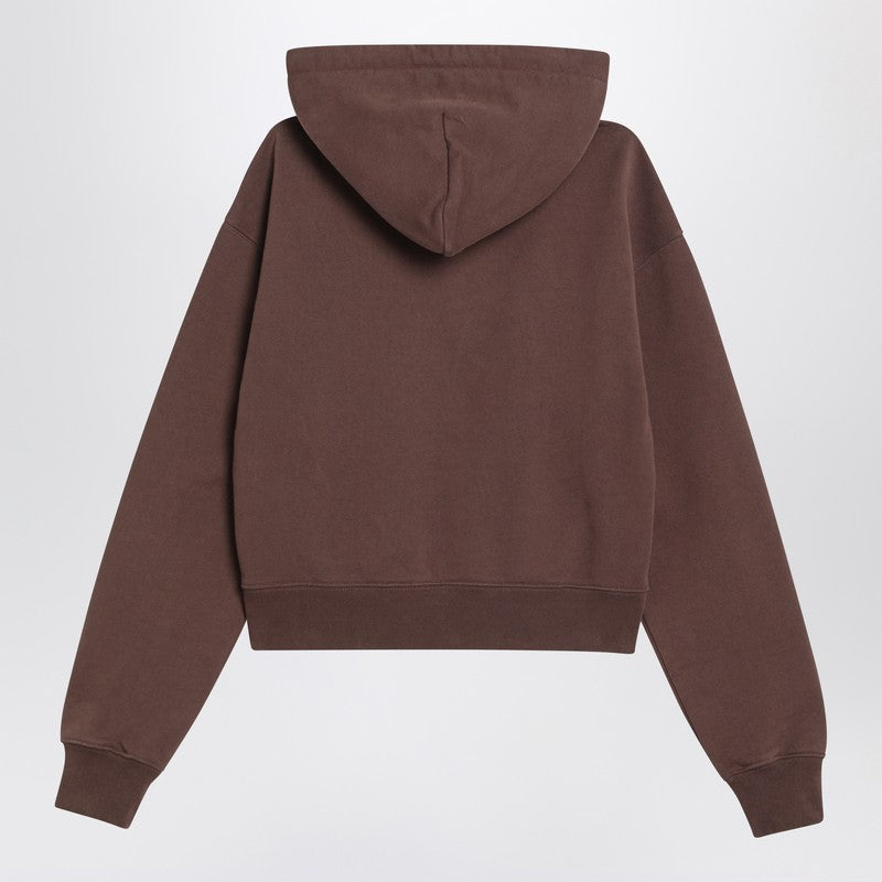 Jacquemus Jacquemus Brown Gros Grain Hooded Sweatshirt - Image 5