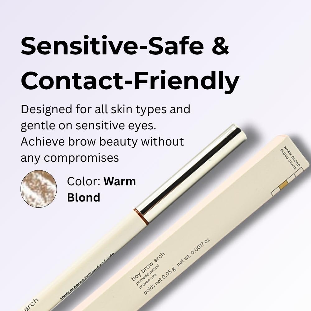 Glossier Boy Brow Arch 2 en 1 Longwear Pomada Lápiz de cejas Rubio cálido