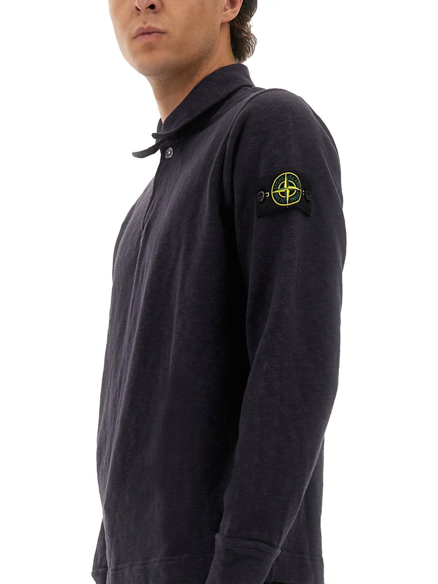 Stone Stone Island Cotton Vanisé Polo Shirt - Image 5