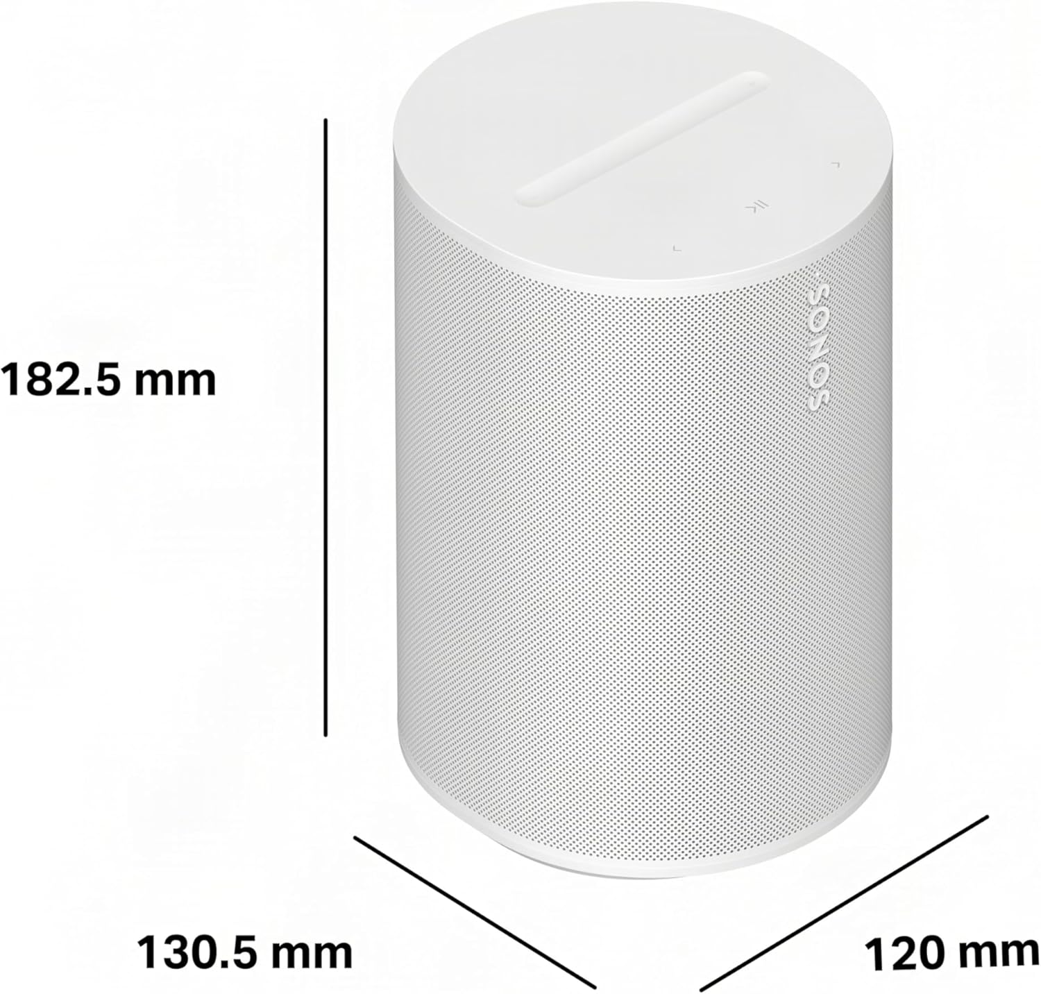 Sonos Era 100 SL [April 13th Stereo Pair Compatible Compact Speaker Surround Home Theater Rear Speaker Wi-Fi Bluetooth 5.0 Wireless App Support Apple Air Play 2 White